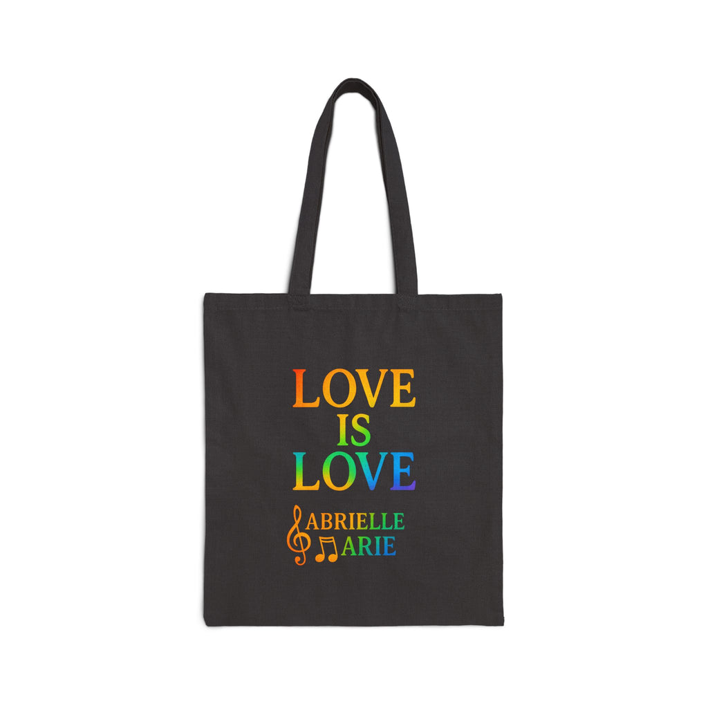 Tote Bag — "LOVE IS LOVE" Rainbow Canvas Tote (Personalizable)