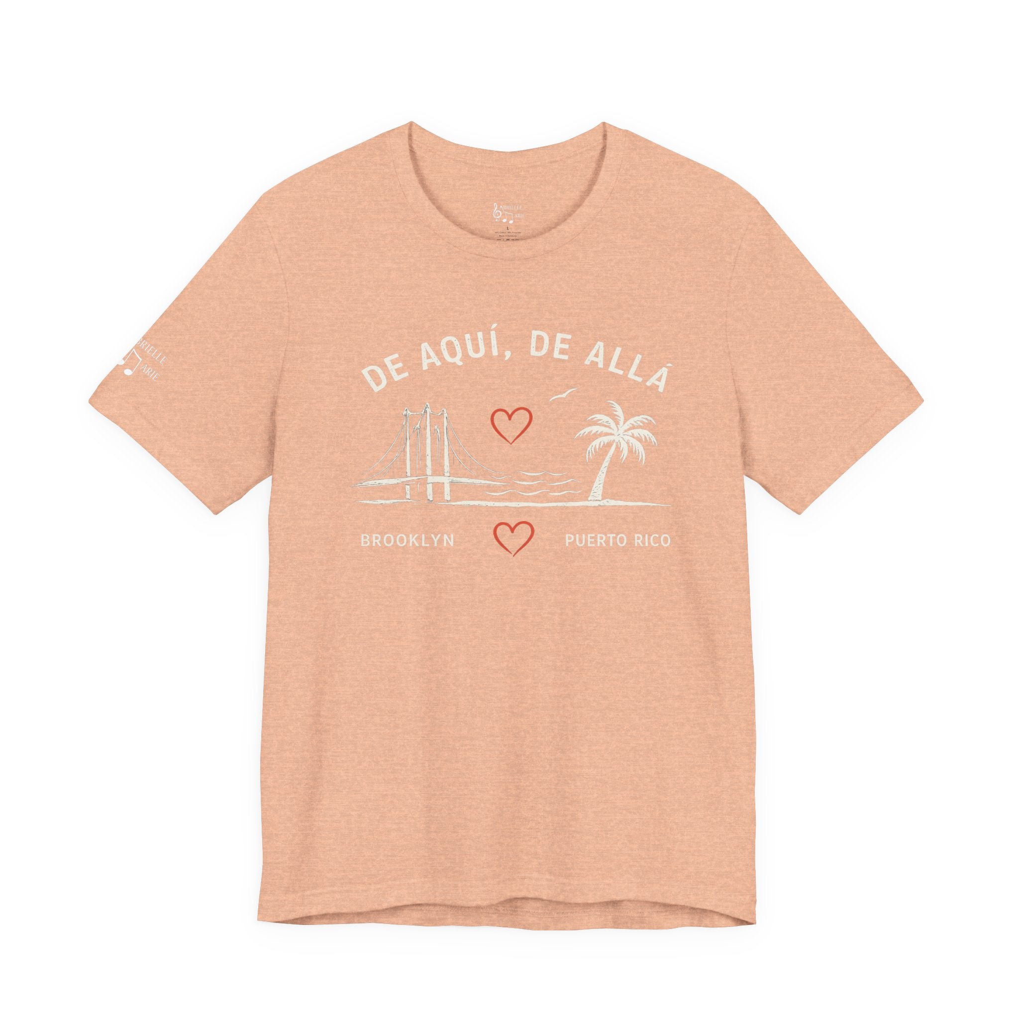 De Aquí, De Allá Tee — Born in Brooklyn Rooted in Puerto Rico T‑Shirt