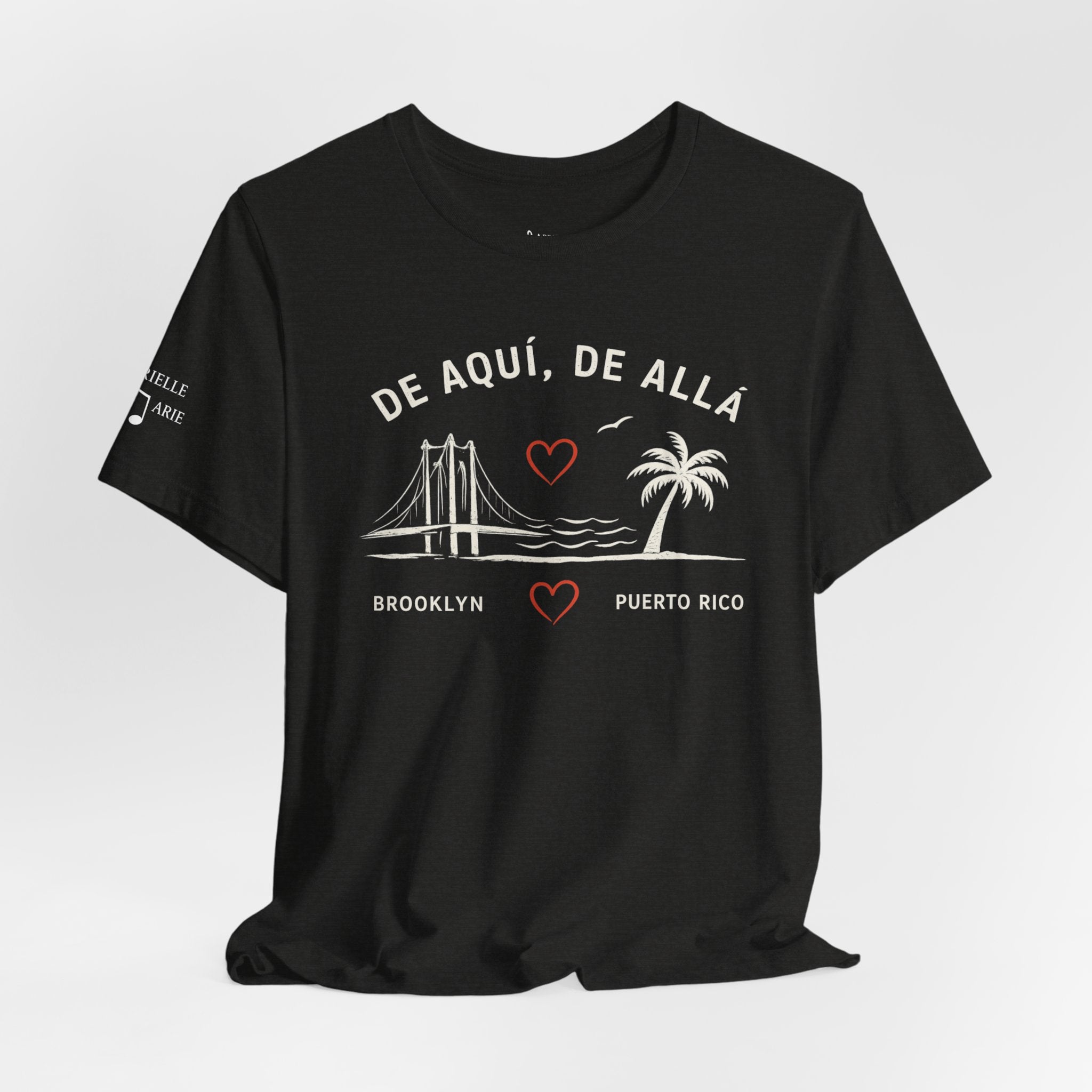 De Aquí, De Allá Tee — Born in Brooklyn Rooted in Puerto Rico T‑Shirt