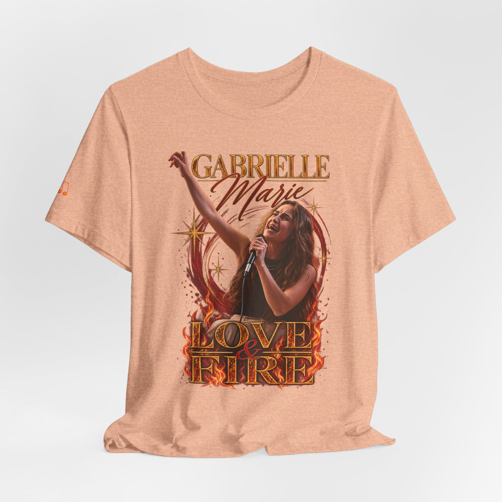 Love & Fire Concert T‑Shirt — Gabrielle Marie Vintage Tour Tee