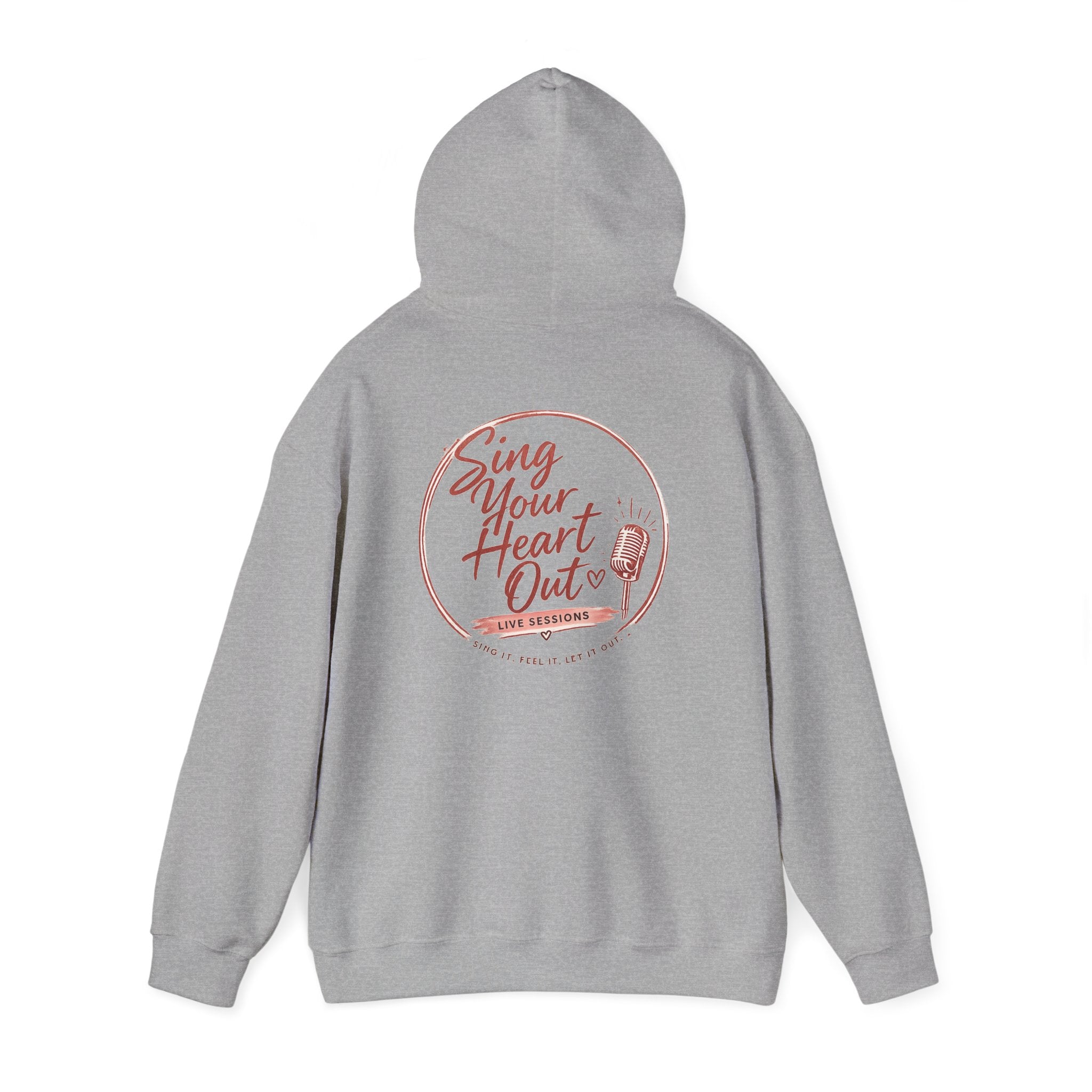 Sing Your Heart Out Hoodie — Retro Microphone Music Festival Sweatshirt