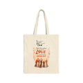 Protest Love Tote Bag – "Don't Be Silent When Love Is Violent" Canvas Shopper