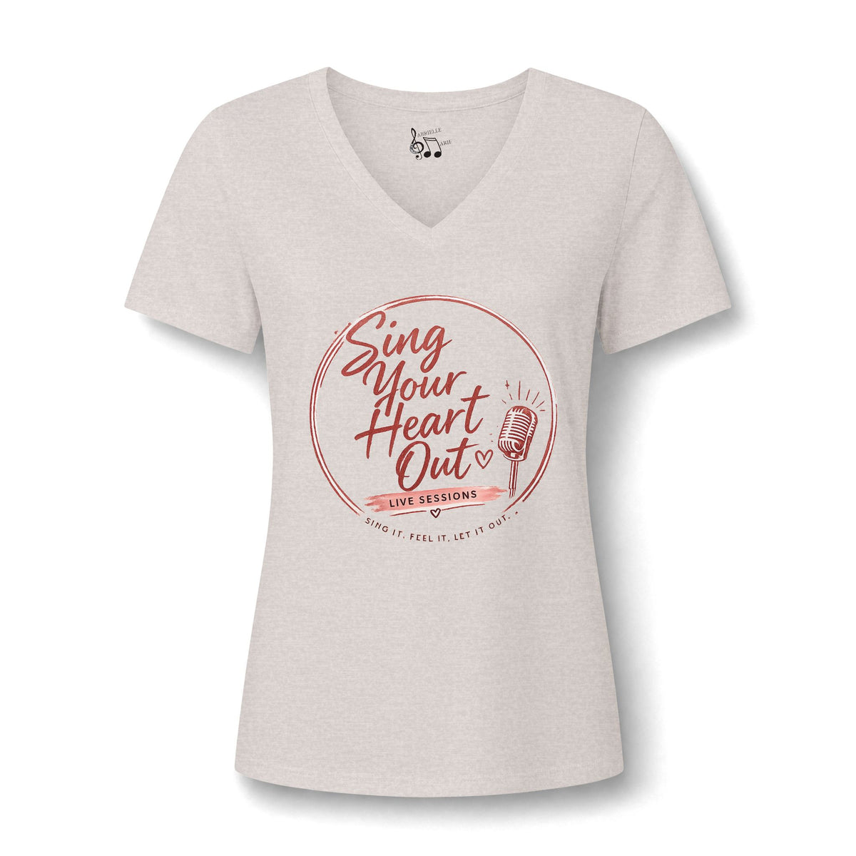 Sing Your Heart Out V-Neck Tee