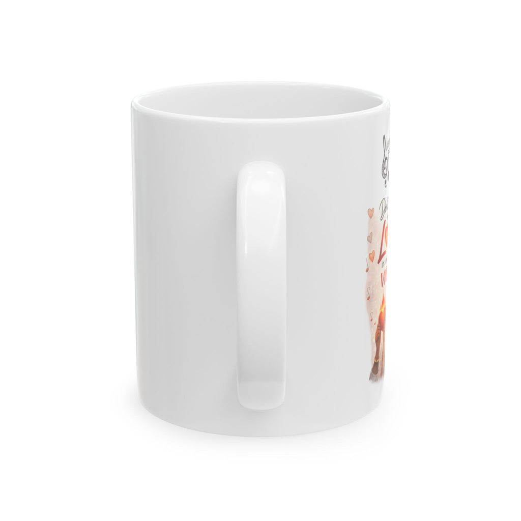Musical Notes Ceramic Mug — Retro Treble Clef Coffee Cup (11oz & 15oz)