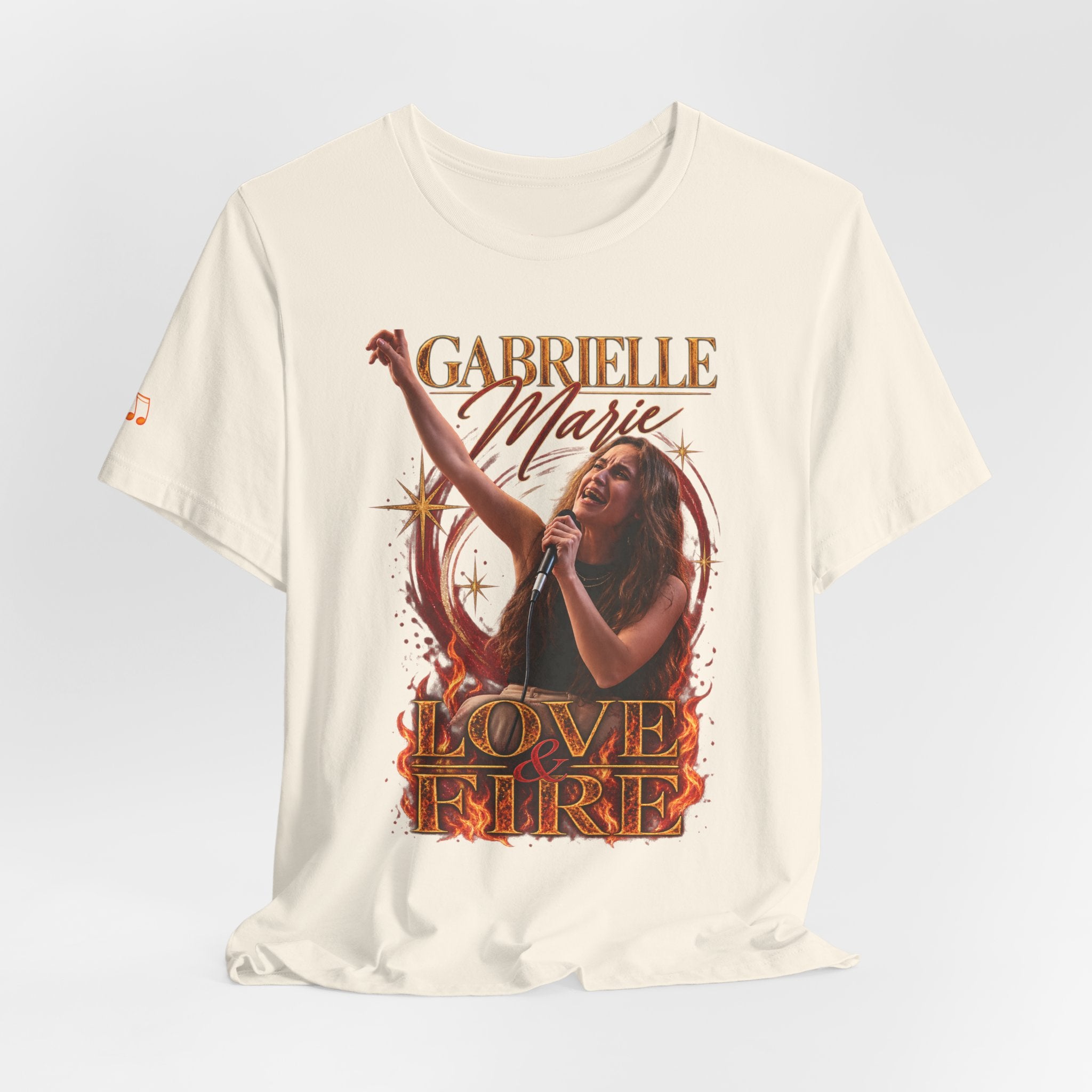 Love & Fire Concert T‑Shirt — Gabrielle Marie Vintage Tour Tee