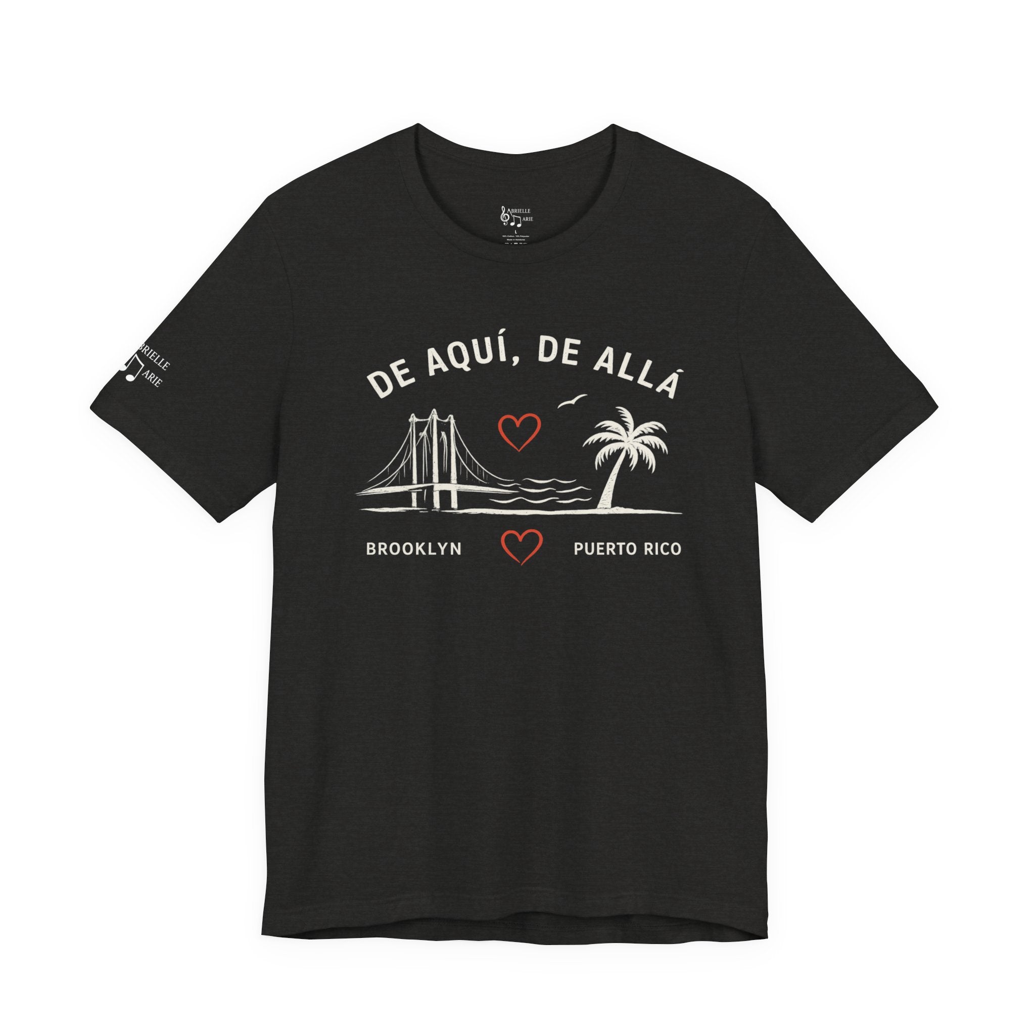 De Aquí, De Allá Tee — Born in Brooklyn Rooted in Puerto Rico T‑Shirt