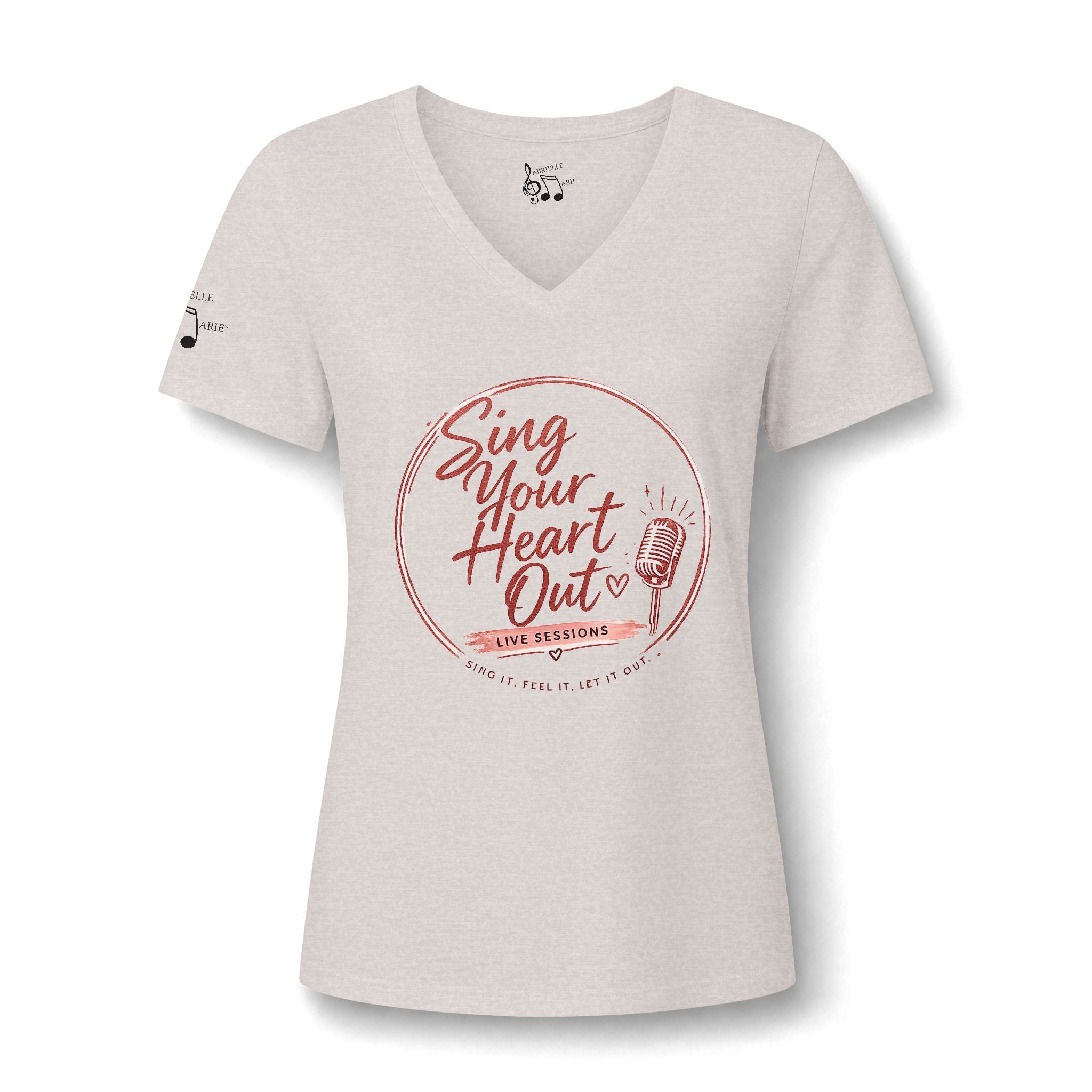 Sing Your Heart Out V-Neck Tee