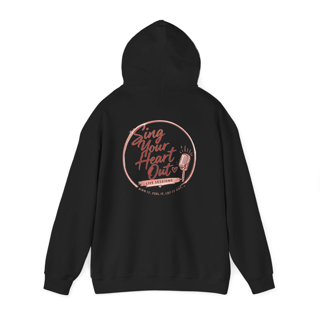 Sing Your Heart Out Hoodie — Retro Microphone Music Festival Sweatshirt