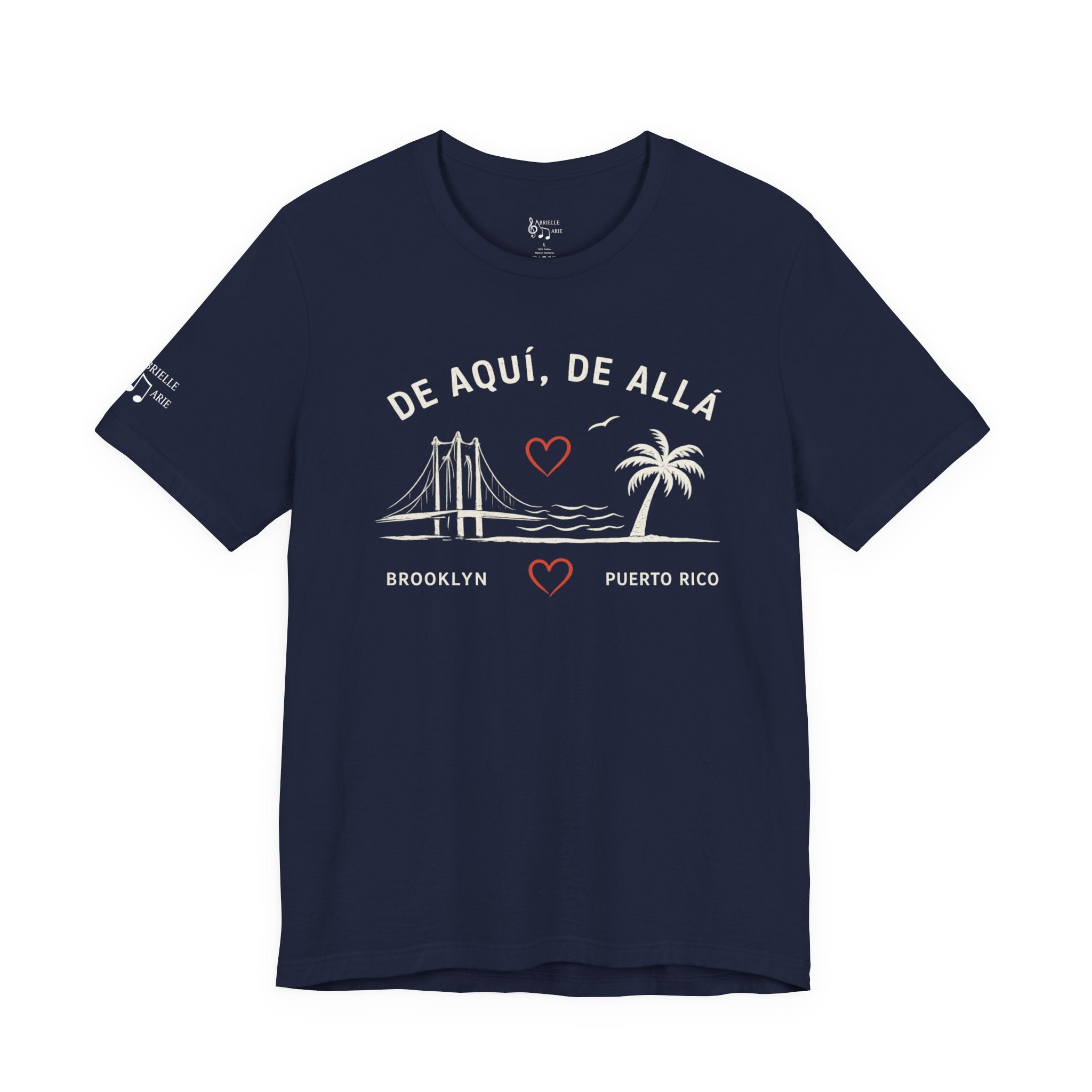 De Aquí, De Allá Tee — Born in Brooklyn Rooted in Puerto Rico T‑Shirt