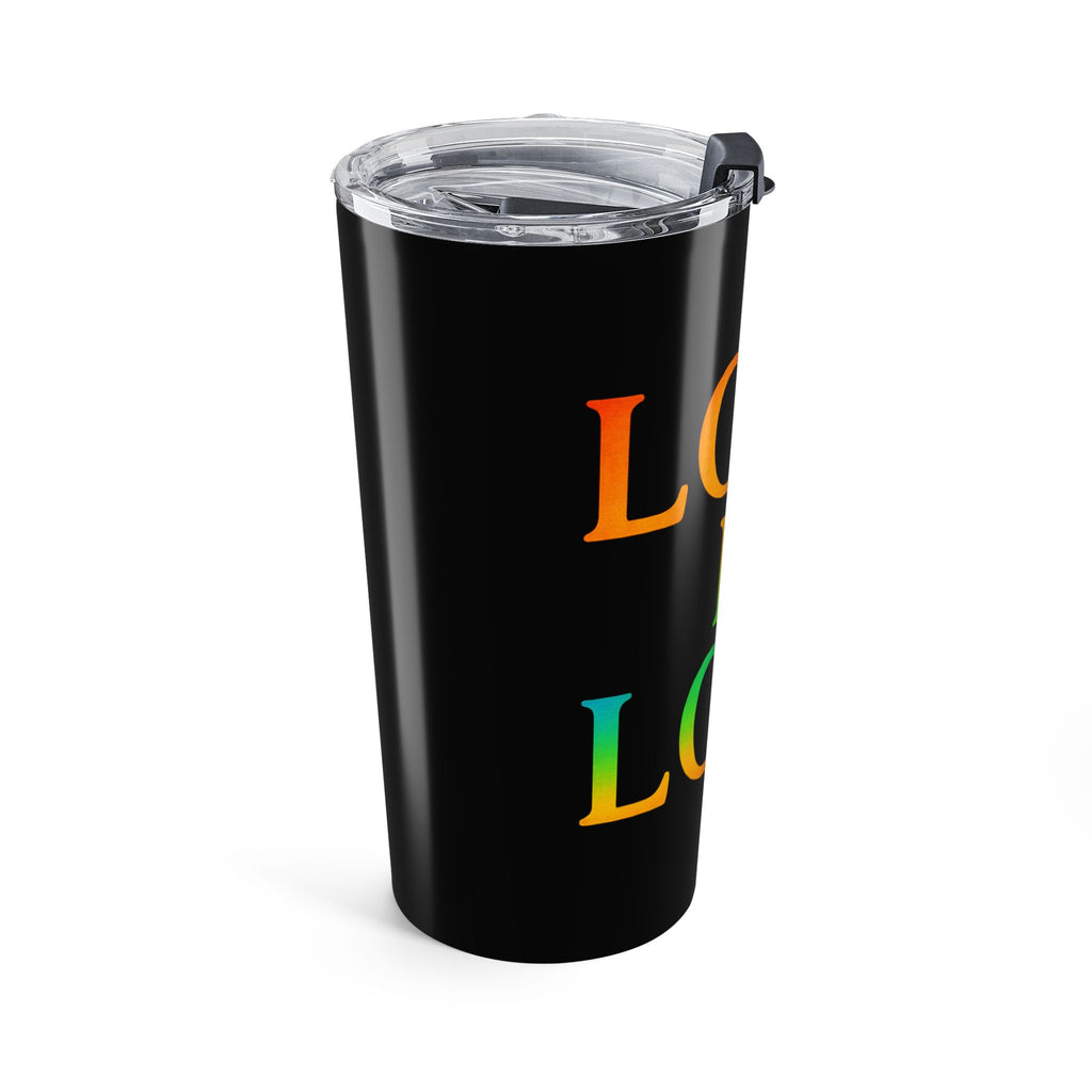 20oz Stainless Tumbler — "Love Is Love" Rainbow Pride Drinkware