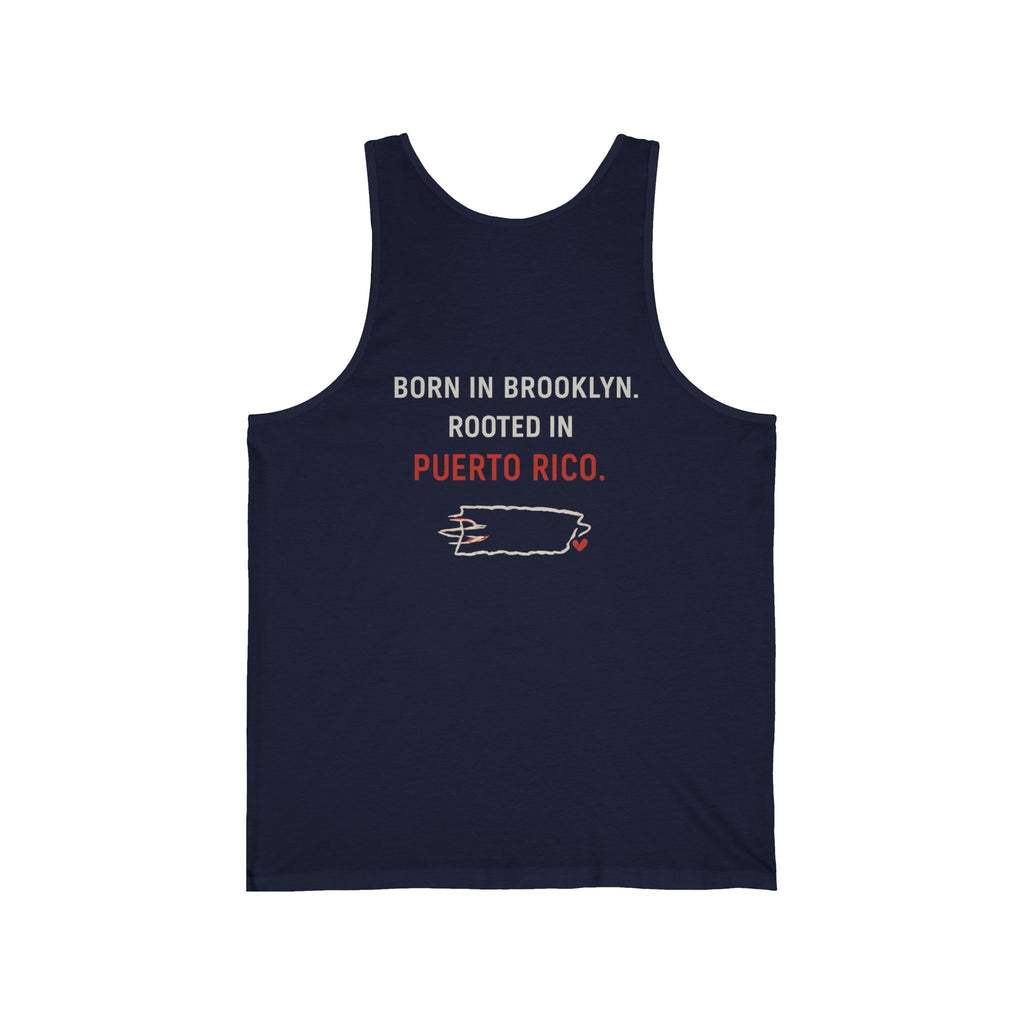 Puerto Rico x Brooklyn Tank Top — “De Aquí, De Allá” Born in Brooklyn, Rooted in Puerto Rico