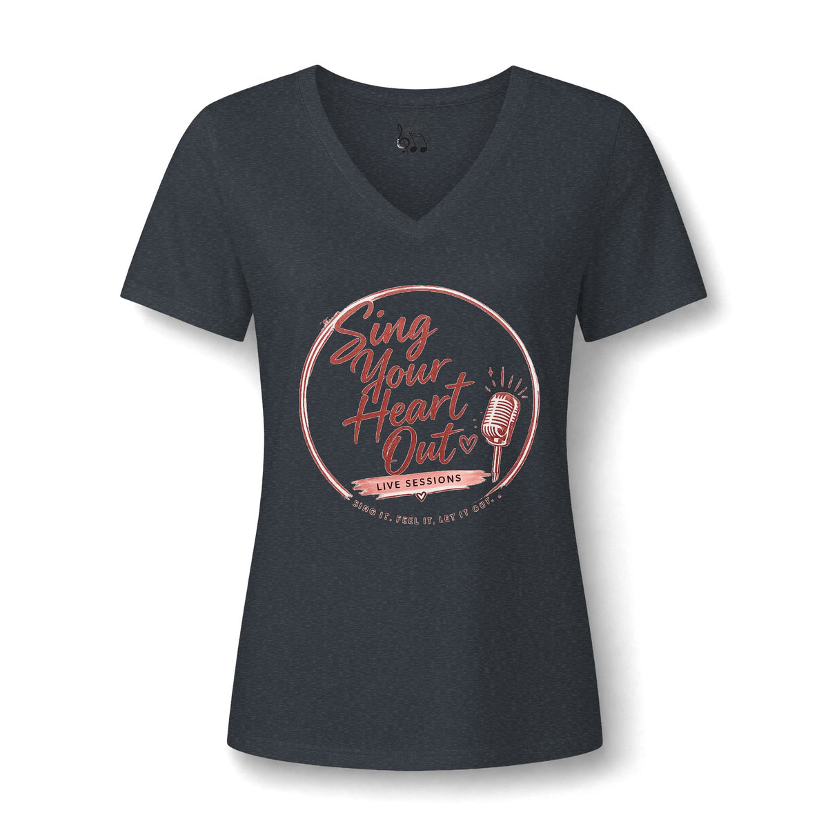 Sing Your Heart Out V-Neck Tee
