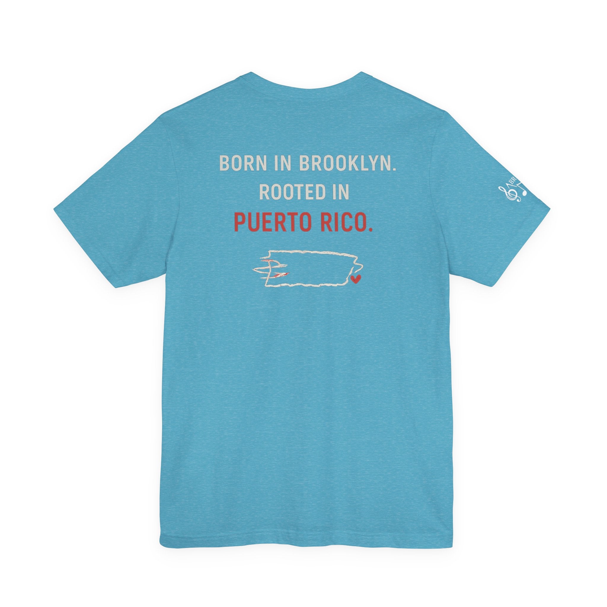 De Aquí, De Allá Tee — Born in Brooklyn Rooted in Puerto Rico T‑Shirt