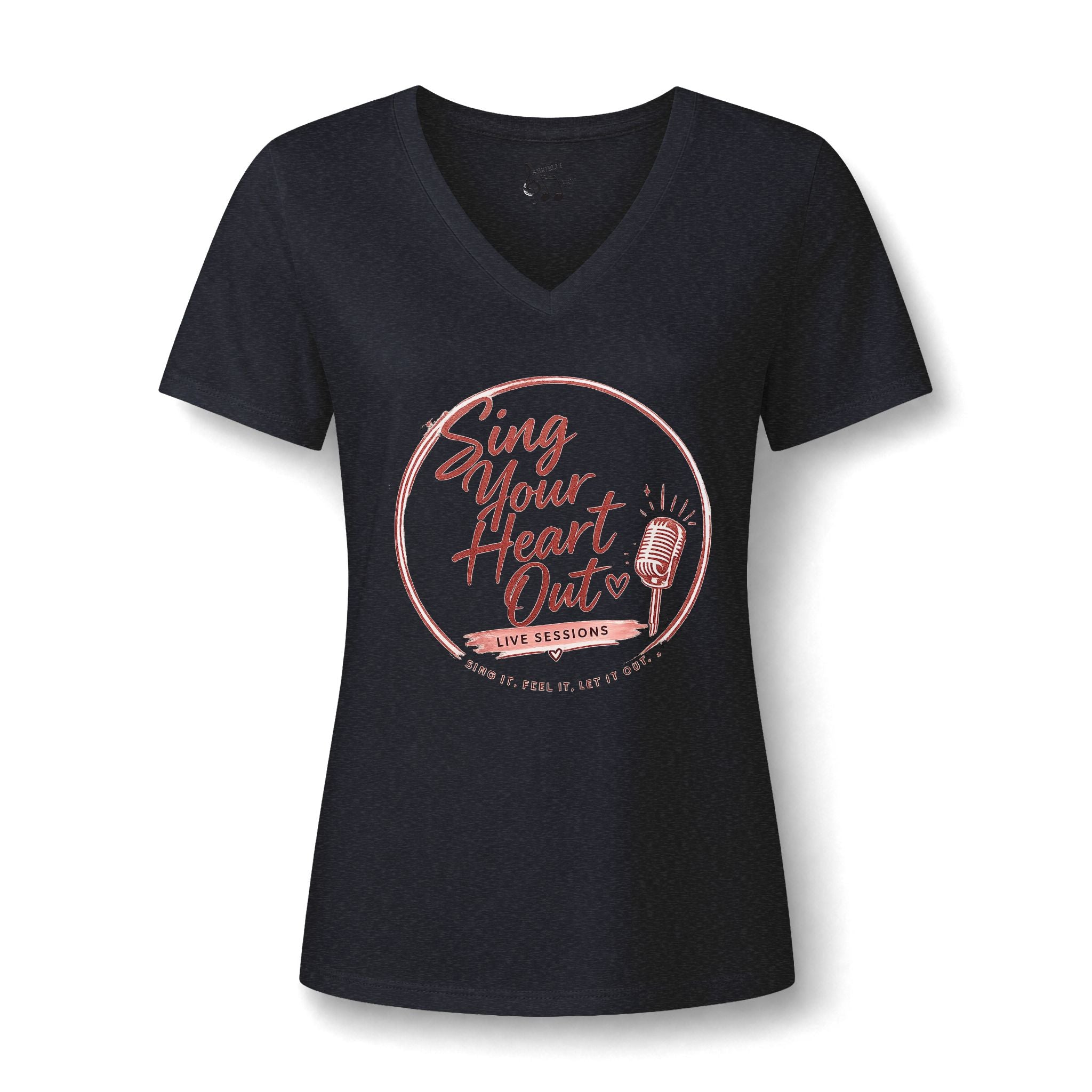 Sing Your Heart Out V-Neck Tee