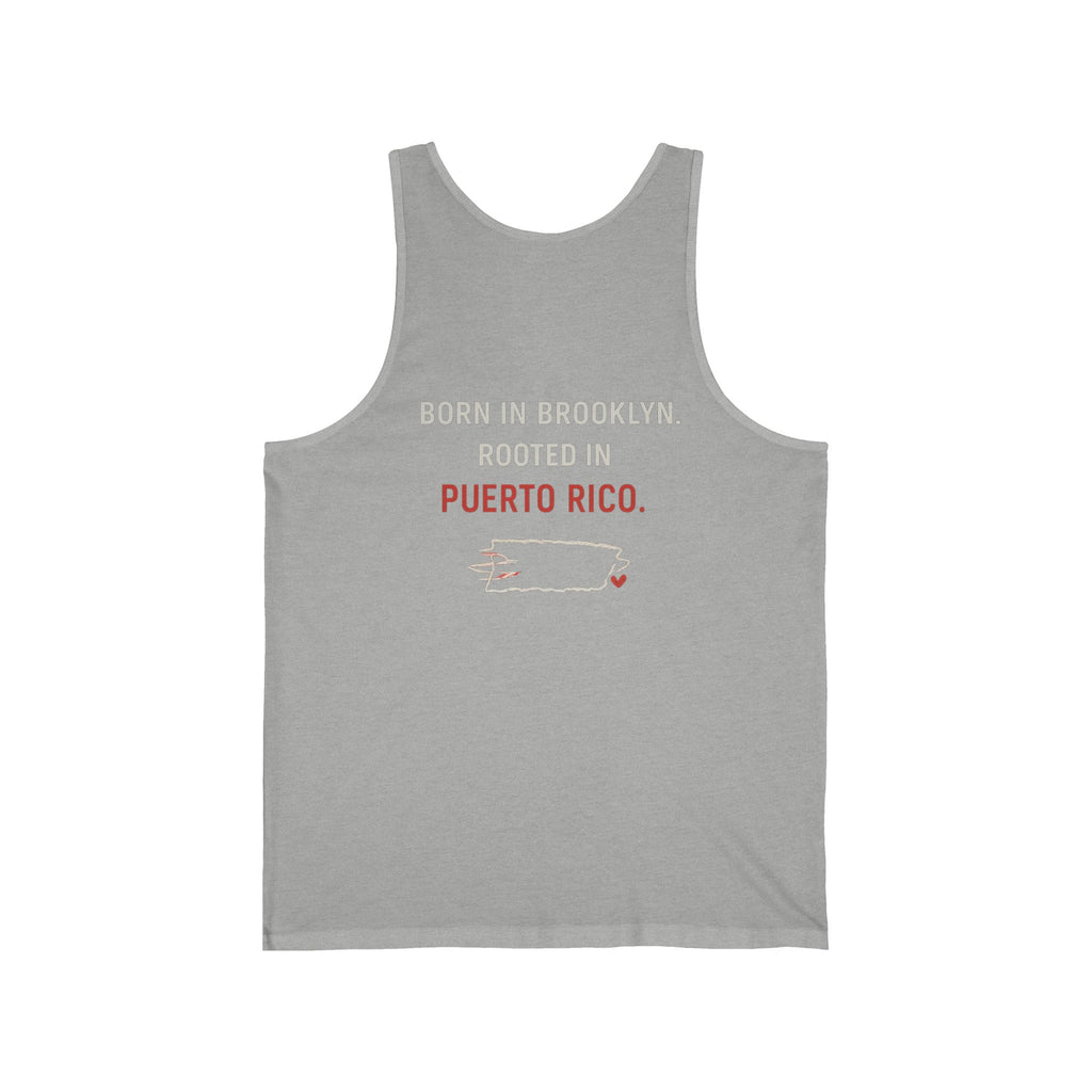 Puerto Rico x Brooklyn Tank Top — “De Aquí, De Allá” Born in Brooklyn, Rooted in Puerto Rico