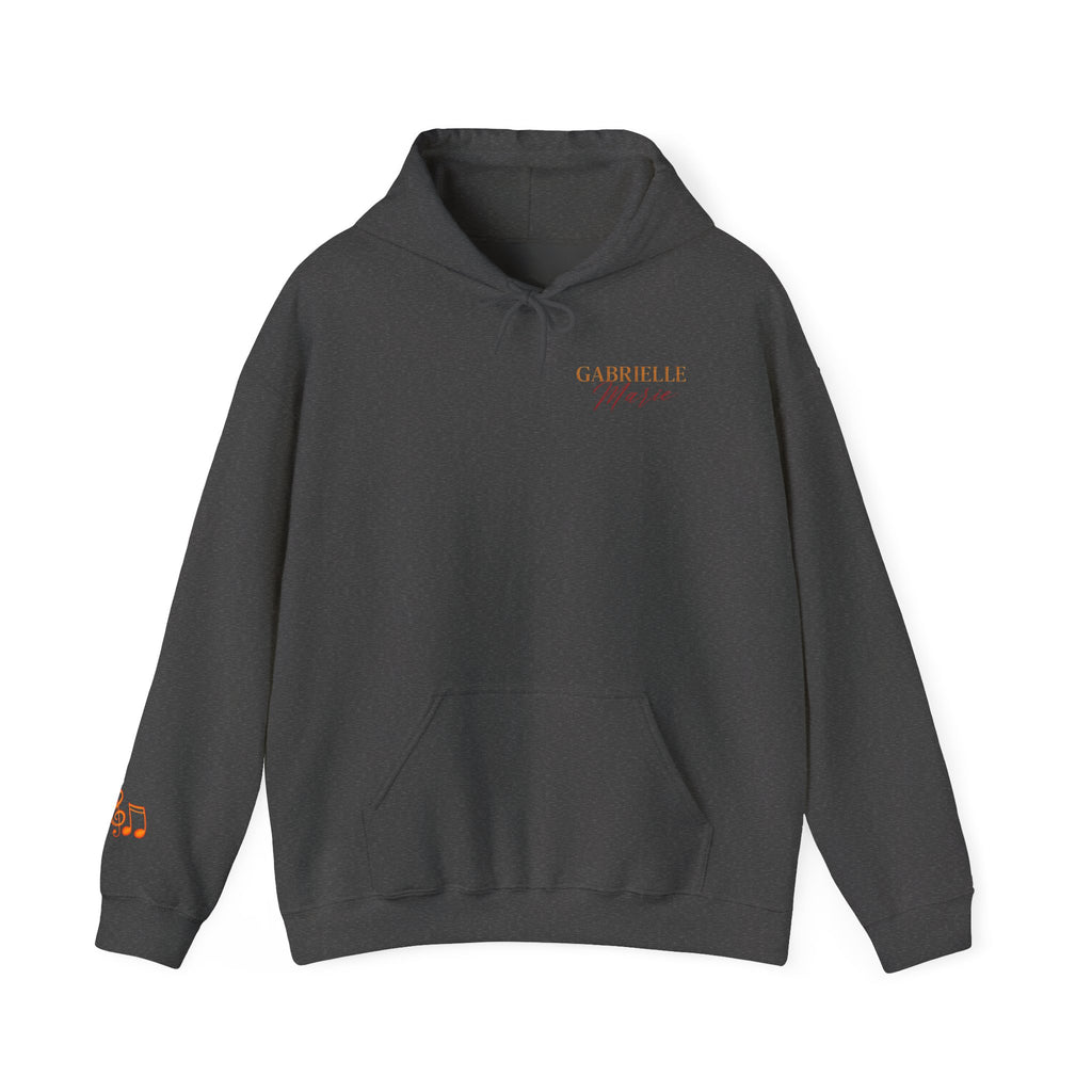 Gabrielle Marie 'Love & Fire' Hoodie — Vintage Floral Back Graphic