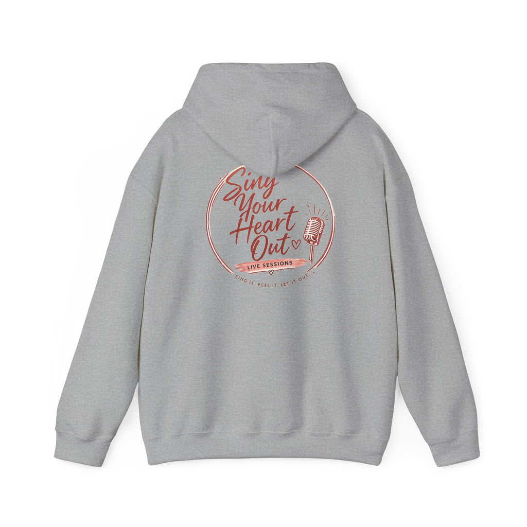 Sing Your Heart Out Hoodie — Retro Microphone Music Festival Sweatshirt