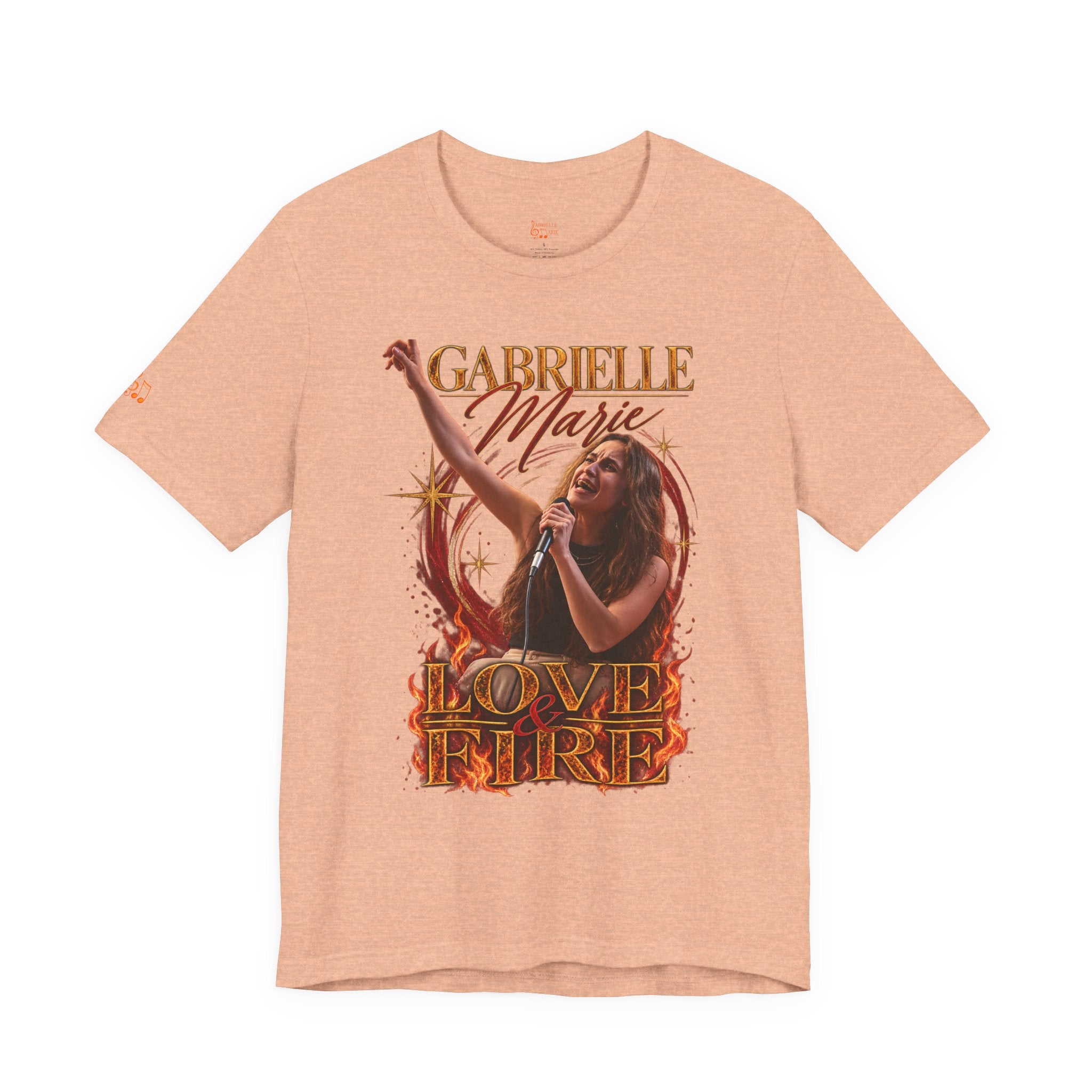 Love & Fire Concert T‑Shirt — Gabrielle Marie Vintage Tour Tee