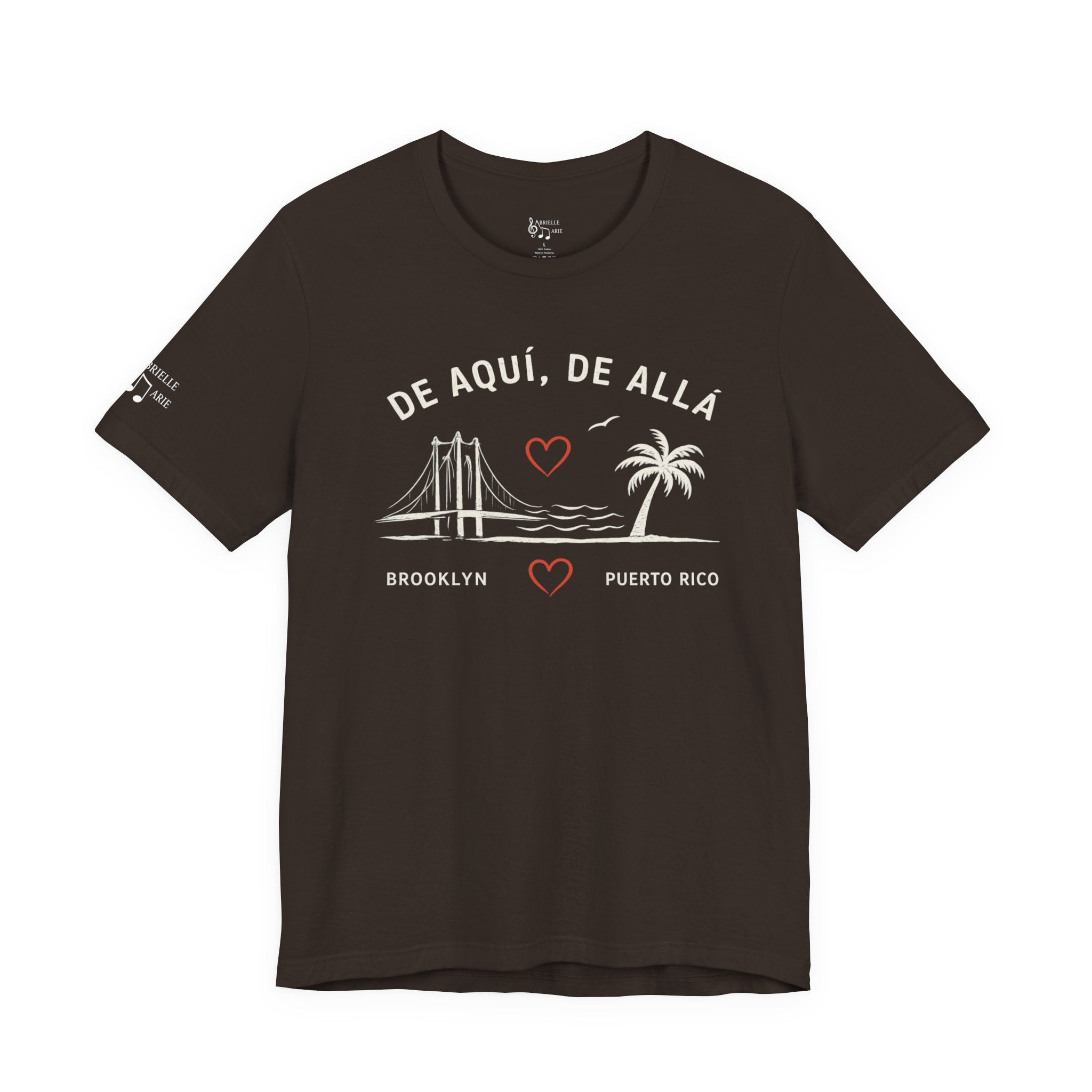 De Aquí, De Allá Tee — Born in Brooklyn Rooted in Puerto Rico T‑Shirt