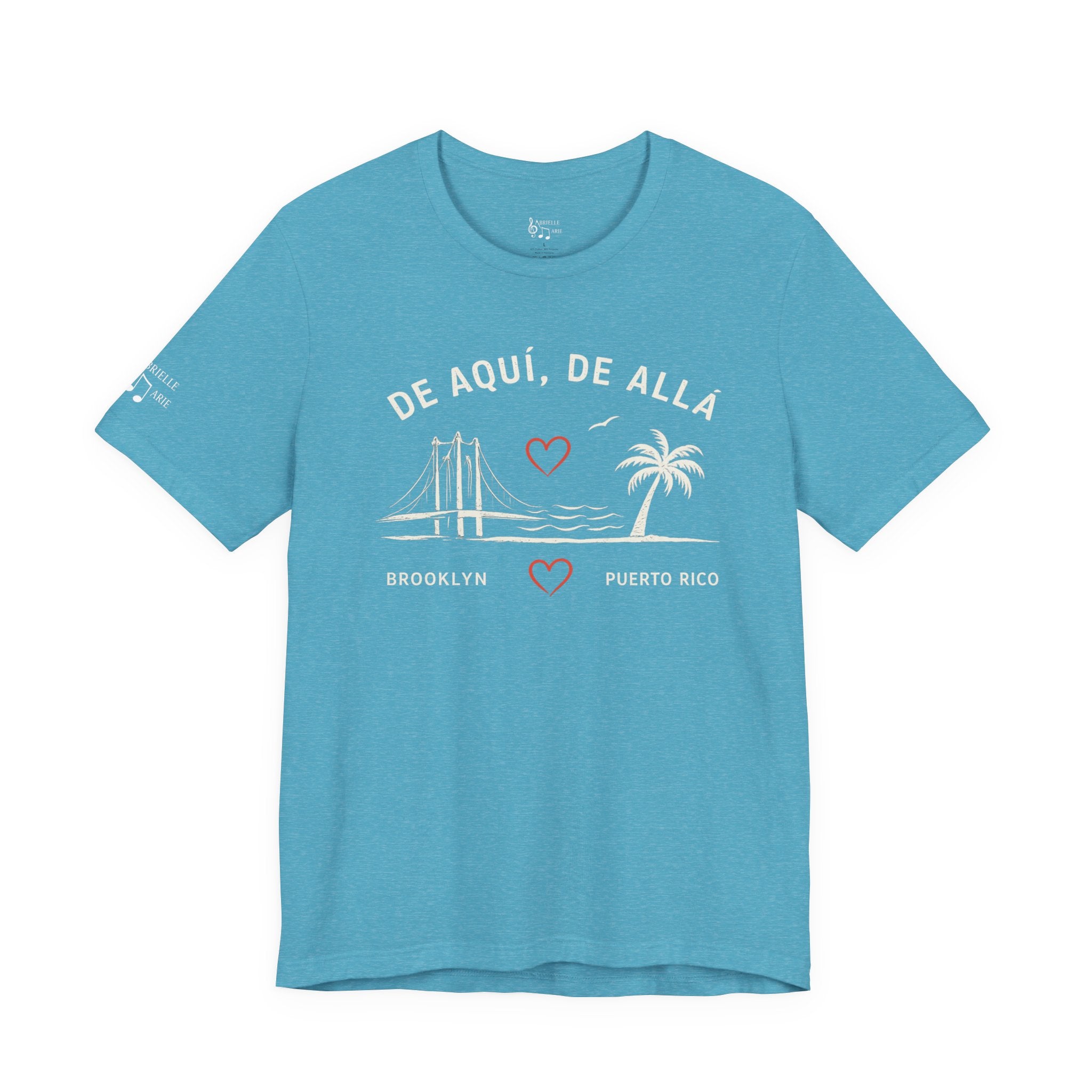 De Aquí, De Allá Tee — Born in Brooklyn Rooted in Puerto Rico T‑Shirt