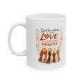 Musical Notes Ceramic Mug — Retro Treble Clef Coffee Cup (11oz & 15oz)