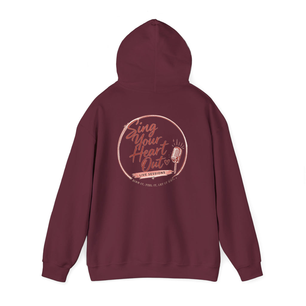 Sing Your Heart Out Hoodie — Retro Microphone Music Festival Sweatshirt