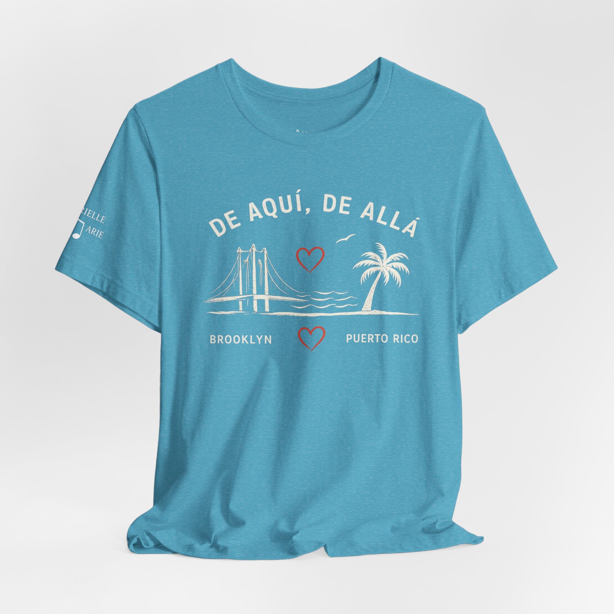 De Aquí, De Allá Tee — Born in Brooklyn Rooted in Puerto Rico T‑Shirt
