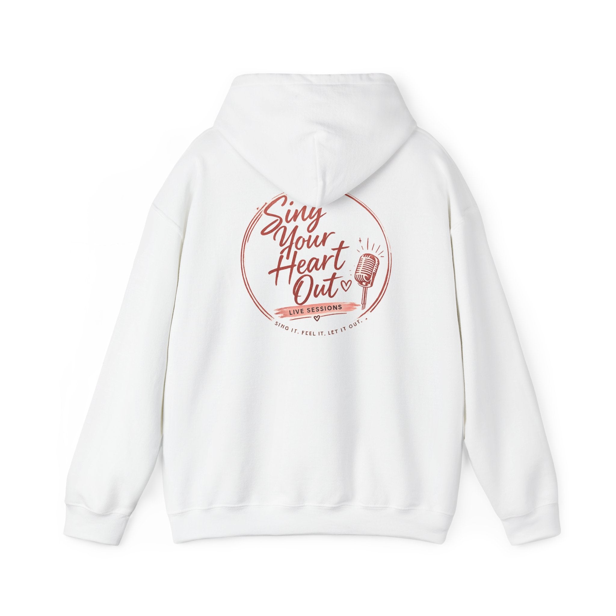 Sing Your Heart Out Hoodie — Retro Microphone Music Festival Sweatshirt