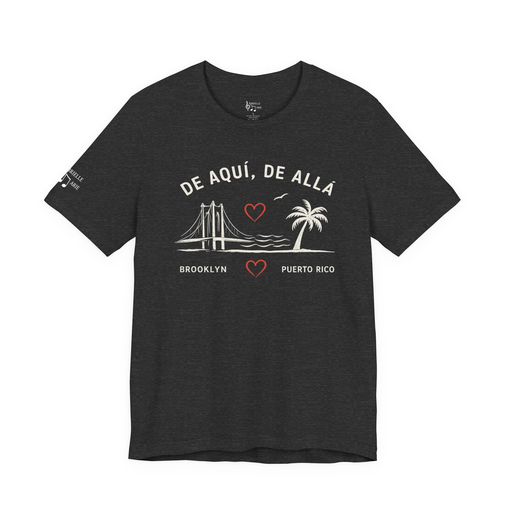 De Aquí, De Allá Tee — Born in Brooklyn Rooted in Puerto Rico T‑Shirt