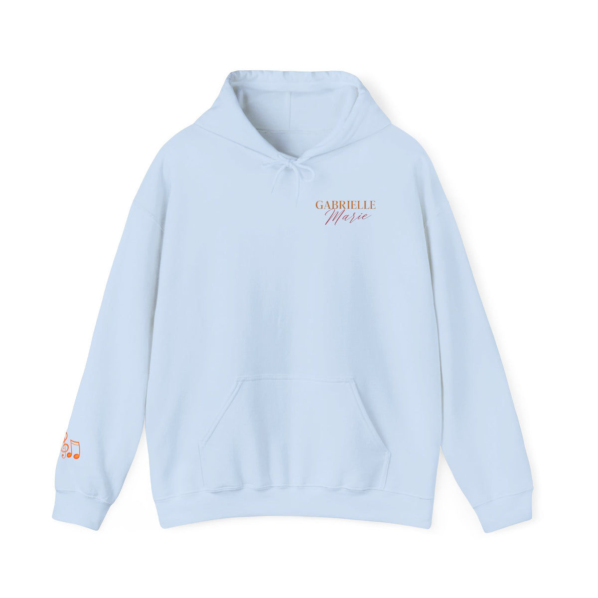 Gabrielle Marie 'Love & Fire' Hoodie — Vintage Floral Back Graphic