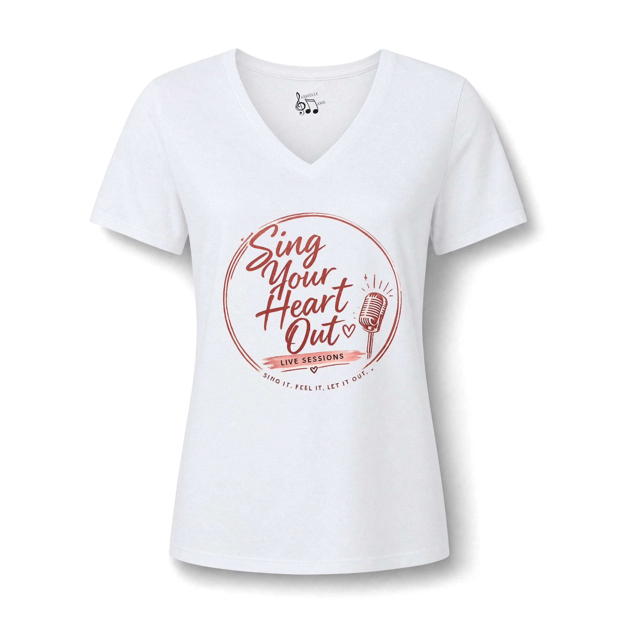 Sing Your Heart Out V-Neck Tee