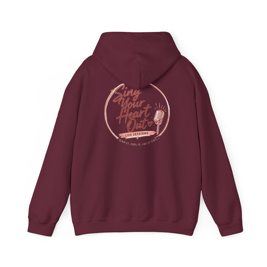 Sing Your Heart Out Hoodie — Retro Microphone Music Festival Sweatshirt