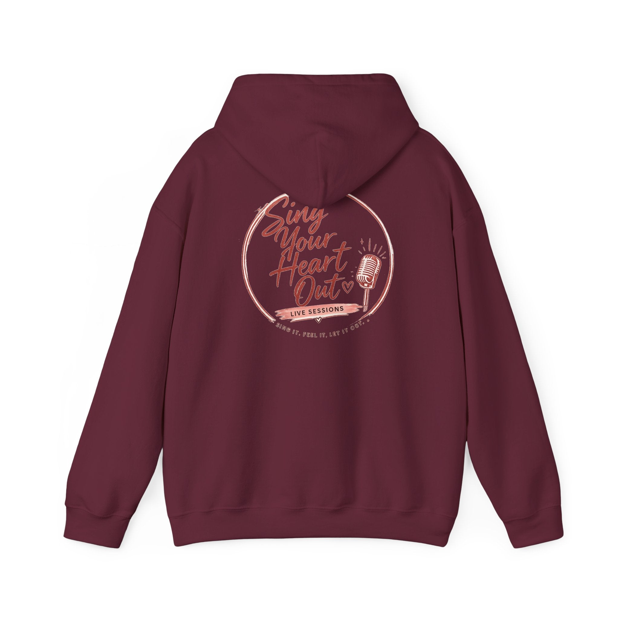 Sing Your Heart Out Hoodie — Retro Microphone Music Festival Sweatshirt