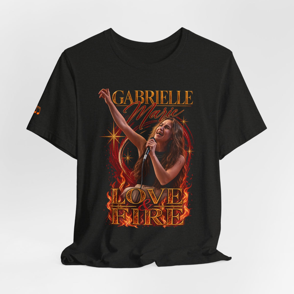 Love & Fire Concert T‑Shirt — Gabrielle Marie Vintage Tour Tee