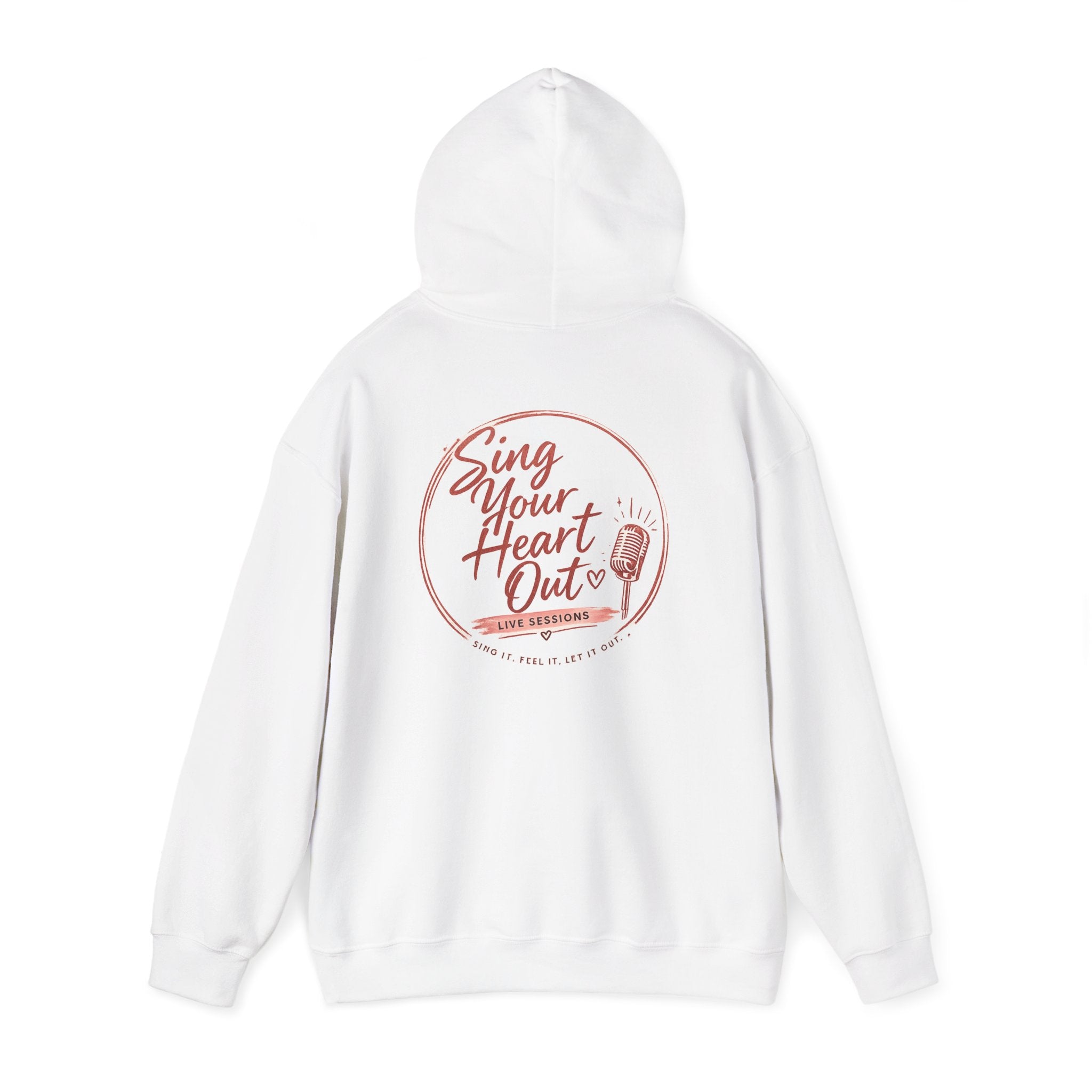 Sing Your Heart Out Hoodie — Retro Microphone Music Festival Sweatshirt