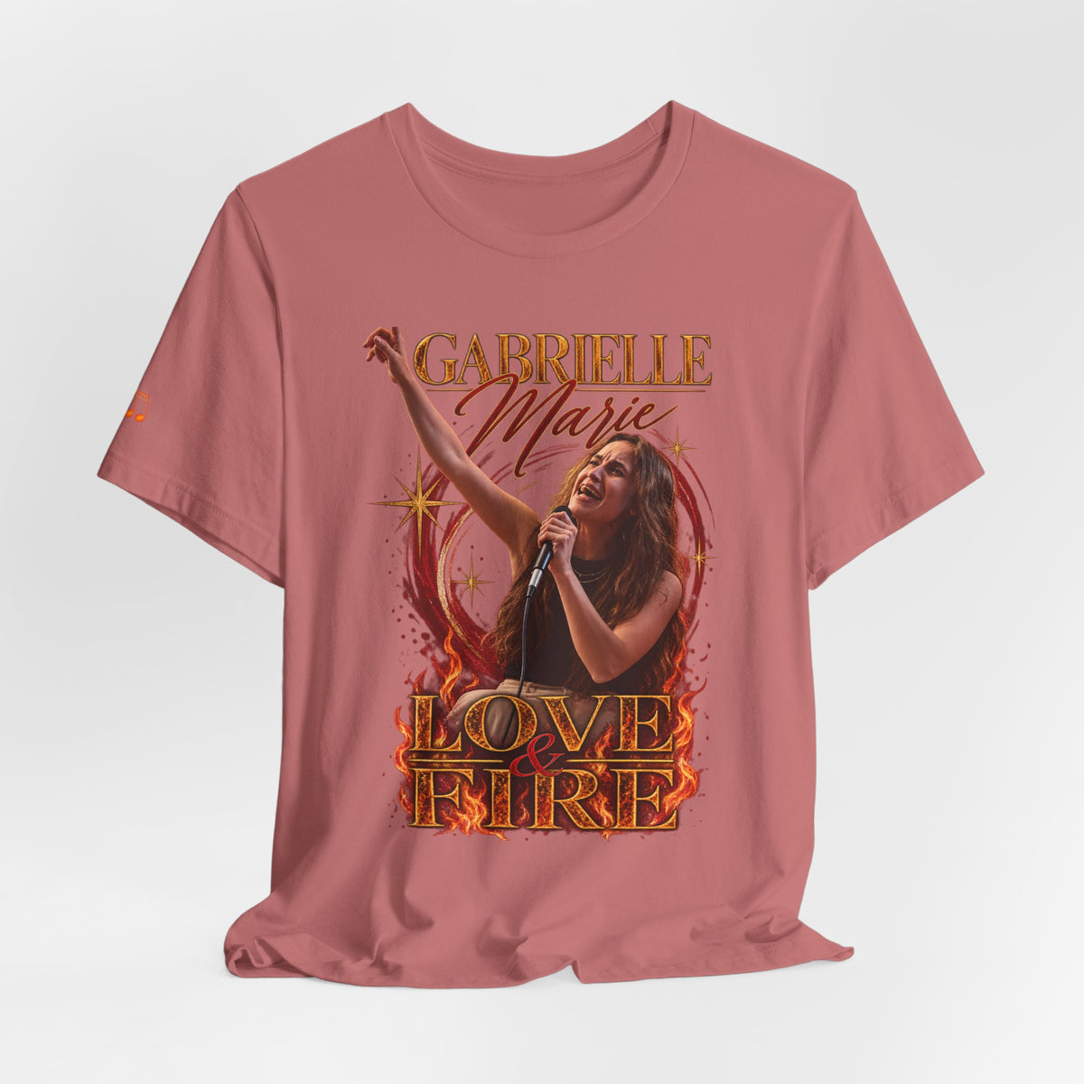 Love & Fire Concert T‑Shirt — Gabrielle Marie Vintage Tour Tee