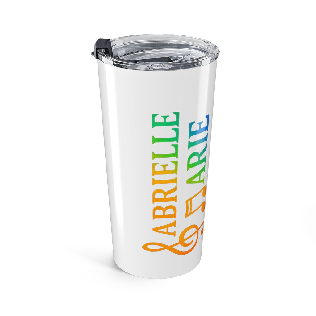 20oz Rainbow 'Love' Tumbler — Colorful Music & Love Travel Mug