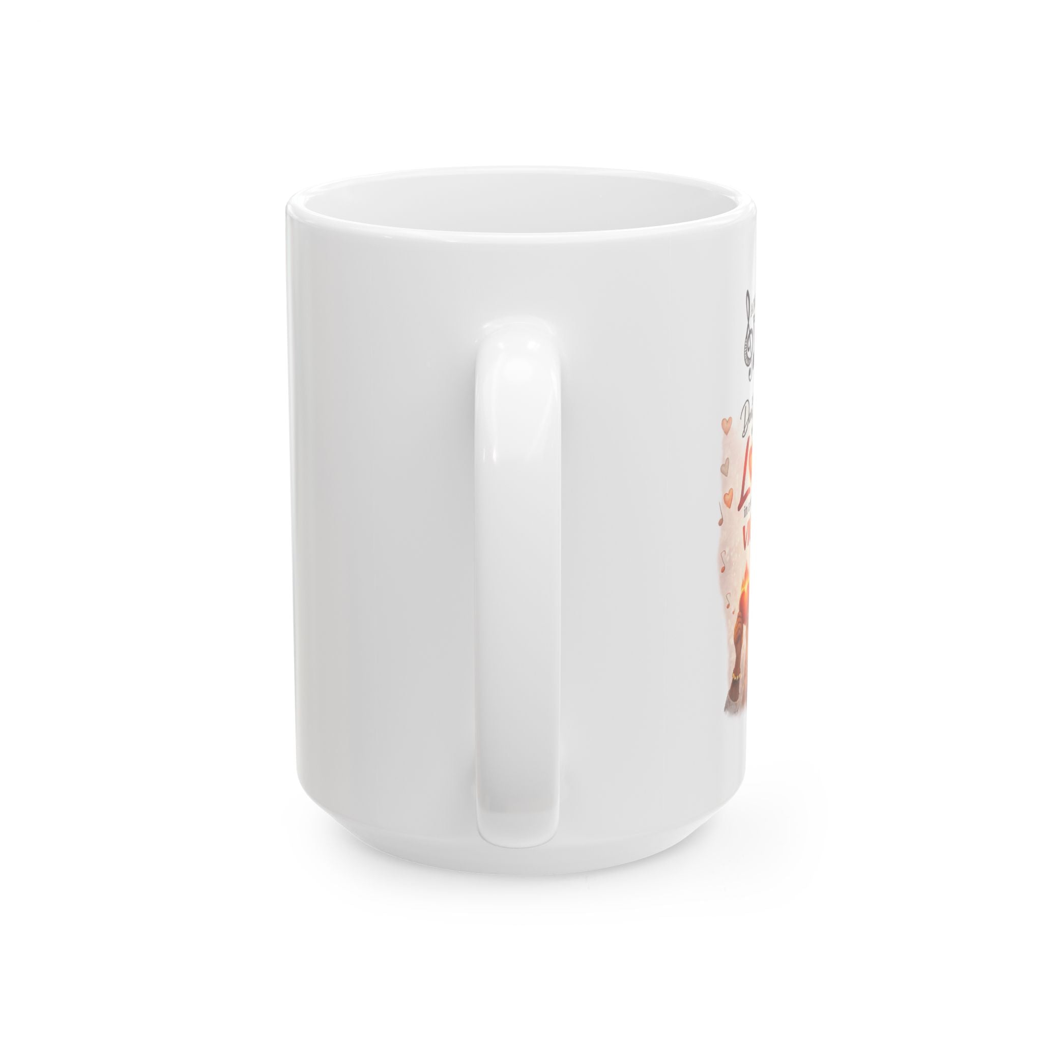 Musical Notes Ceramic Mug — Retro Treble Clef Coffee Cup (11oz & 15oz)