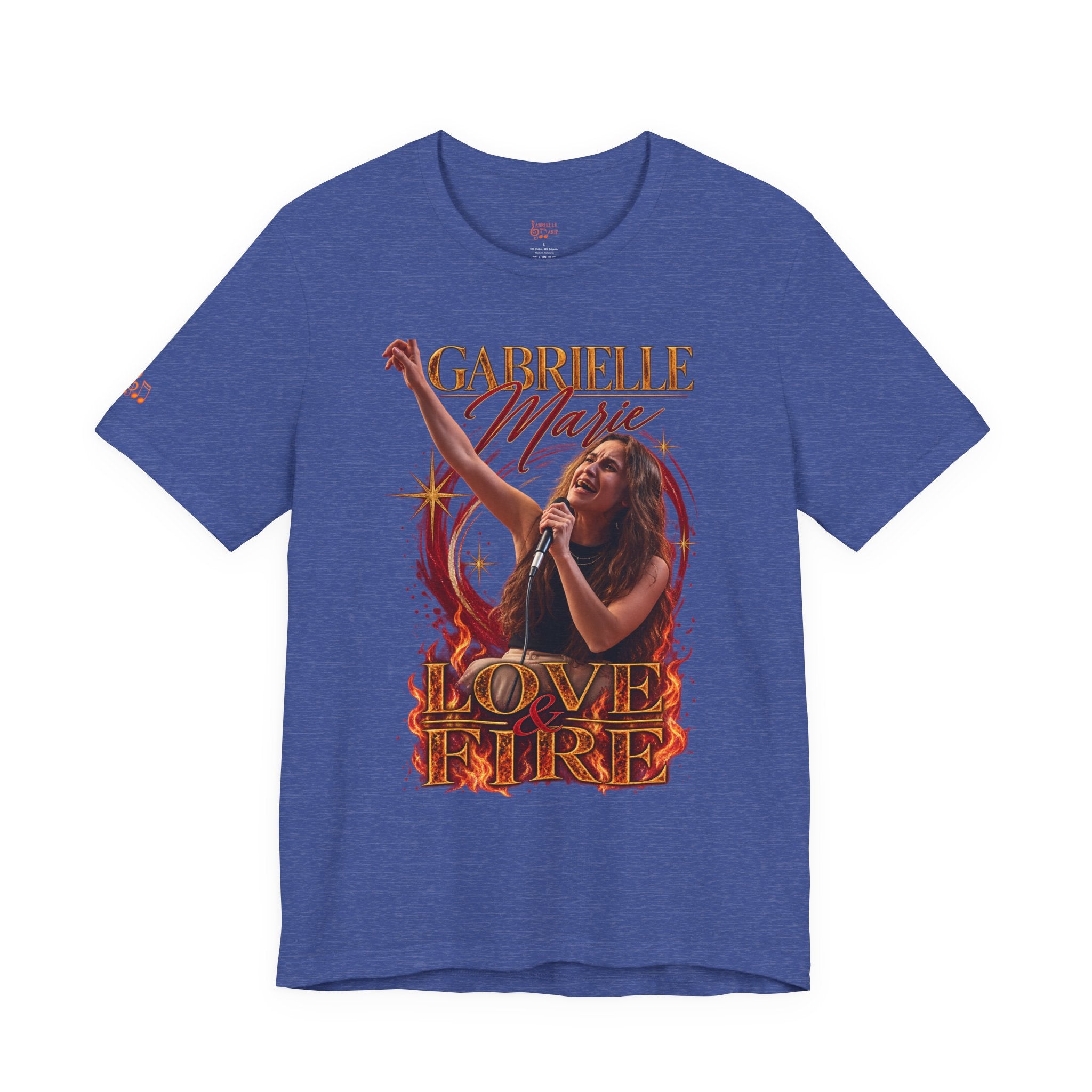 Love & Fire Concert T‑Shirt — Gabrielle Marie Vintage Tour Tee