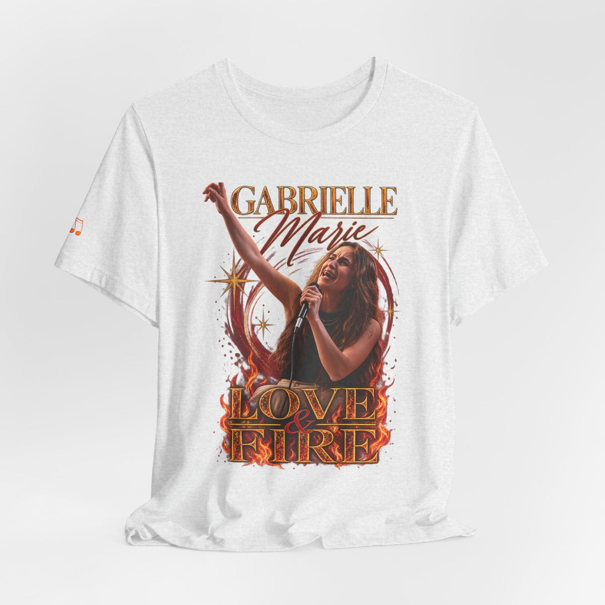 Love & Fire Concert T‑Shirt — Gabrielle Marie Vintage Tour Tee
