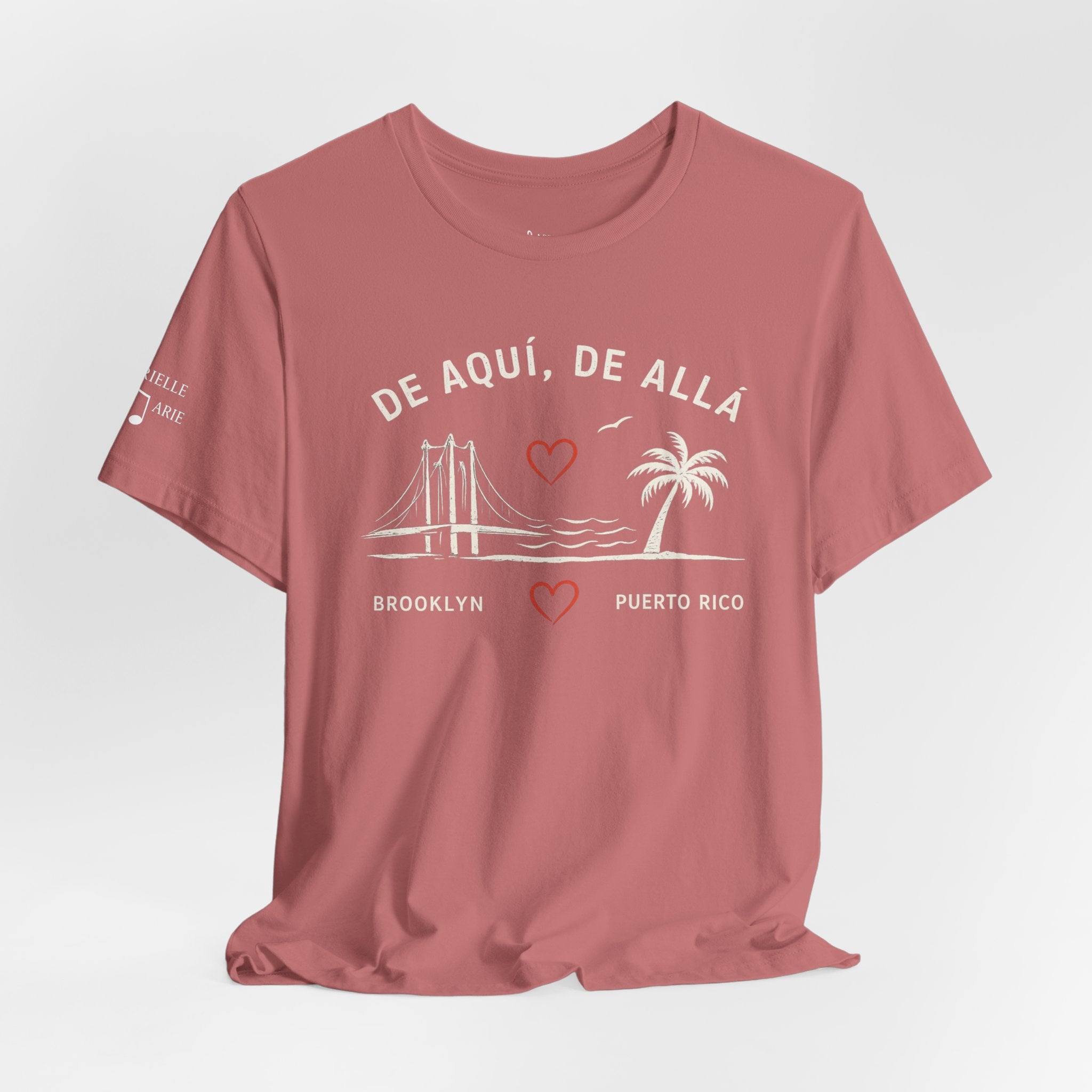De Aquí, De Allá Tee — Born in Brooklyn Rooted in Puerto Rico T‑Shirt