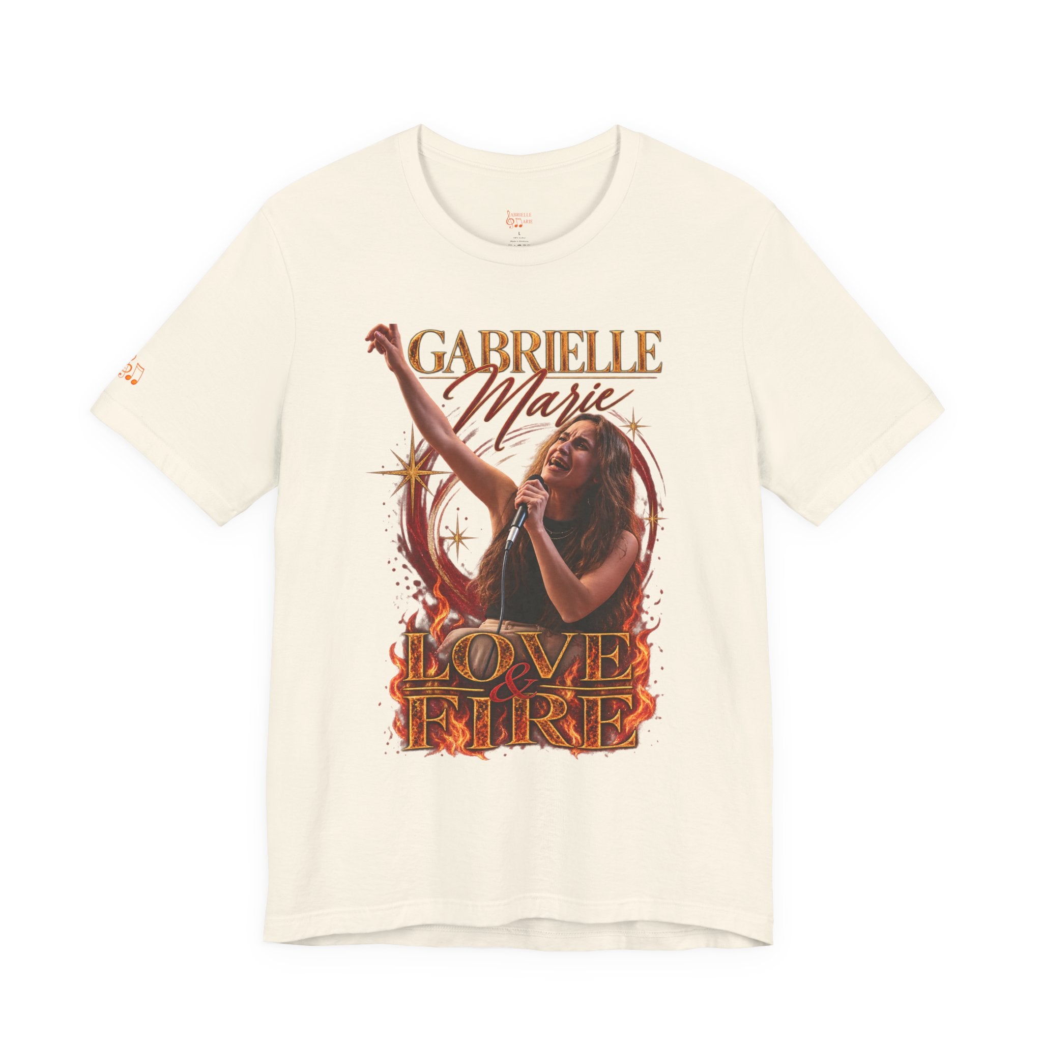 Love & Fire Concert T‑Shirt — Gabrielle Marie Vintage Tour Tee