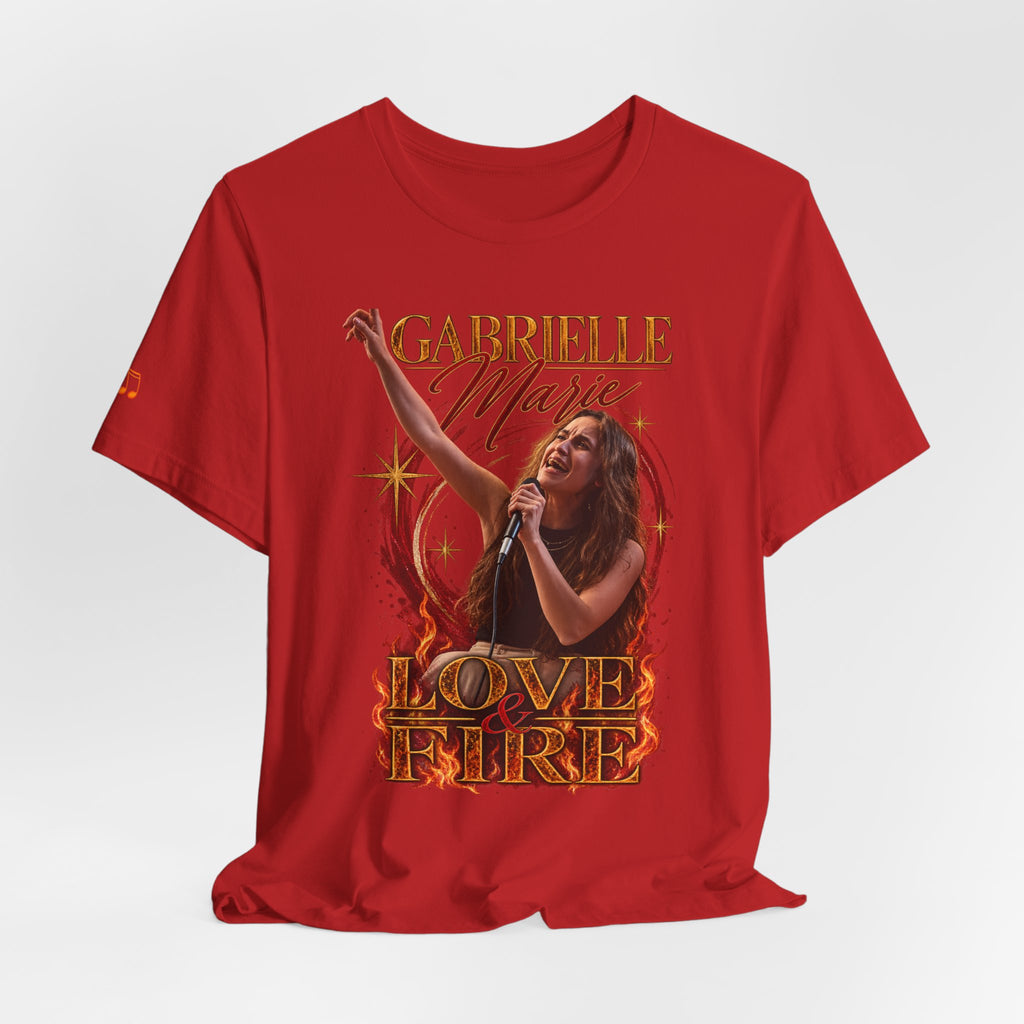 Love & Fire Concert T‑Shirt — Gabrielle Marie Vintage Tour Tee