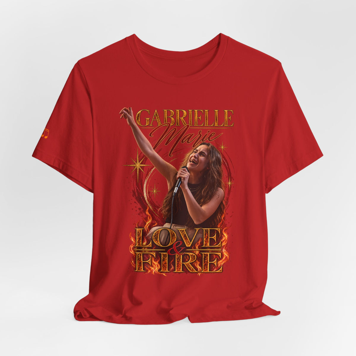 Love & Fire Concert T‑Shirt — Gabrielle Marie Vintage Tour Tee