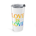 20oz Rainbow 'Love' Tumbler — Colorful Music & Love Travel Mug