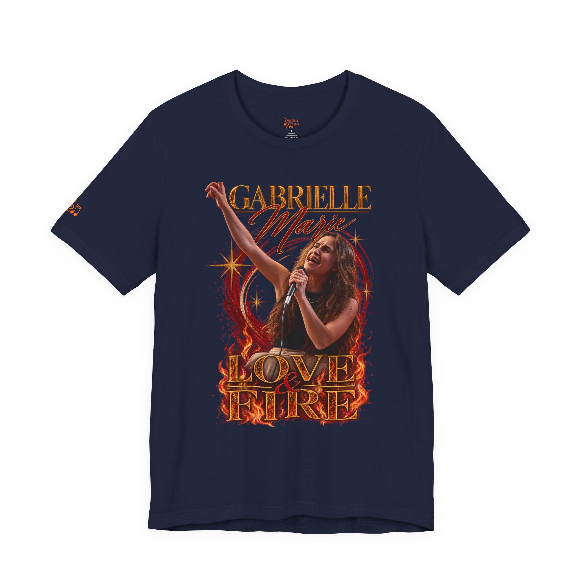 Love & Fire Concert T‑Shirt — Gabrielle Marie Vintage Tour Tee