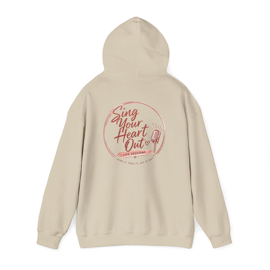Sing Your Heart Out Hoodie — Retro Microphone Music Festival Sweatshirt