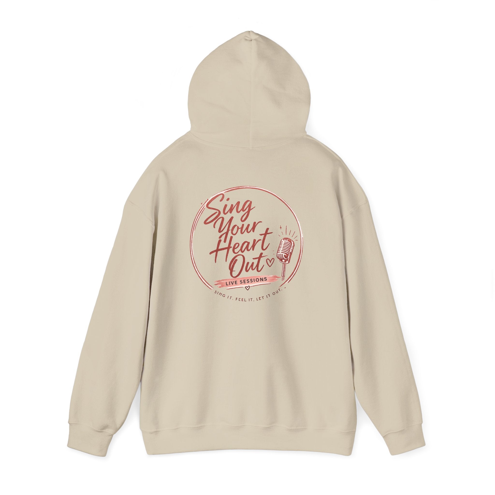 Sing Your Heart Out Hoodie — Retro Microphone Music Festival Sweatshirt