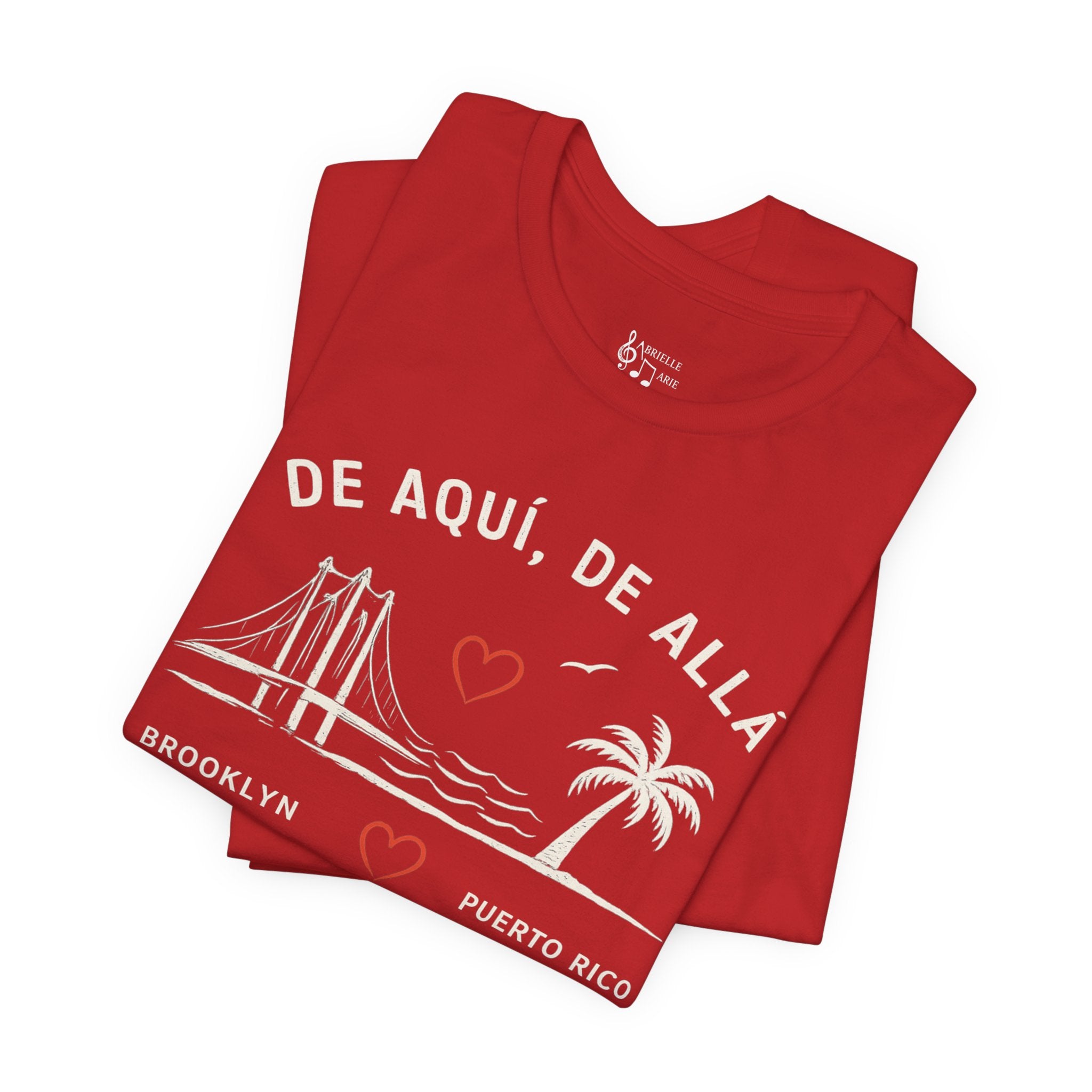 De Aquí, De Allá Tee — Born in Brooklyn Rooted in Puerto Rico T‑Shirt