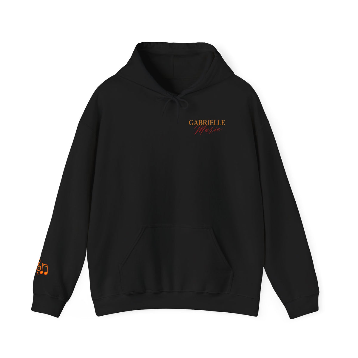 Gabrielle Marie 'Love & Fire' Hoodie — Vintage Floral Back Graphic